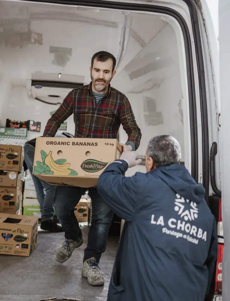 un camion de fruit et légume